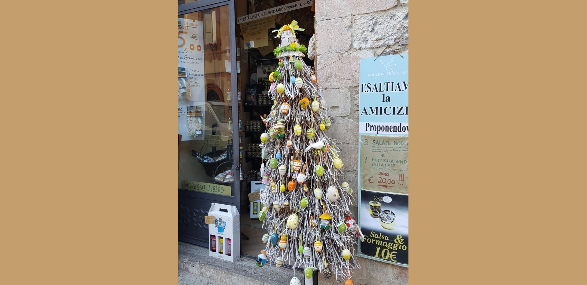 Emozioni Francescane esterno bottega Emozioni Francescane esterno bottega